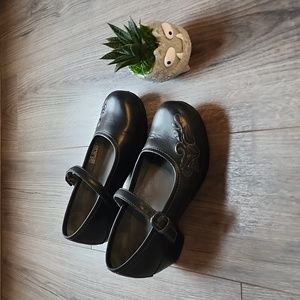 🖤🩶 Dansko Mary Jane Clogs Black & Gray Stitching Size 7.5/EU 38 🩶🖤